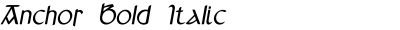 Anchor Bold Italic